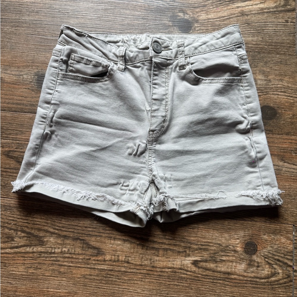 Women's Khaki Denim Shorts